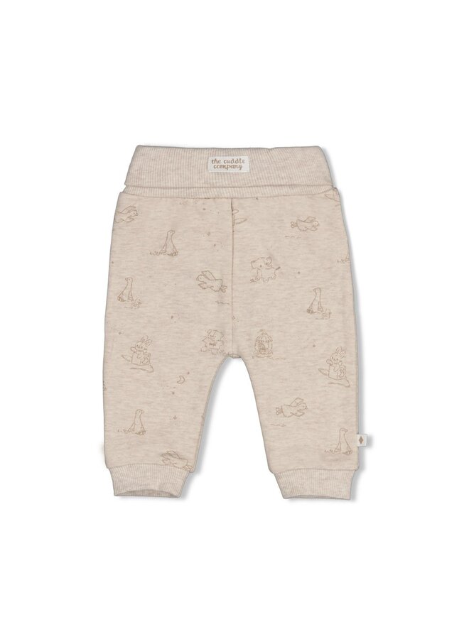 Feetje - Broek AOP - The cuddle company - Taupe melange
