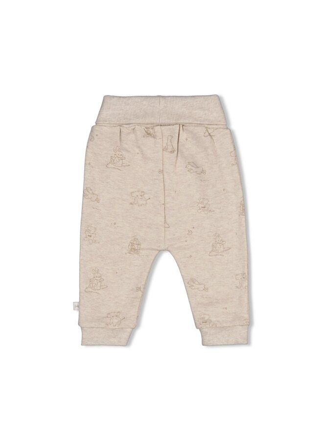 Feetje - Broek AOP - The cuddle company - Taupe melange