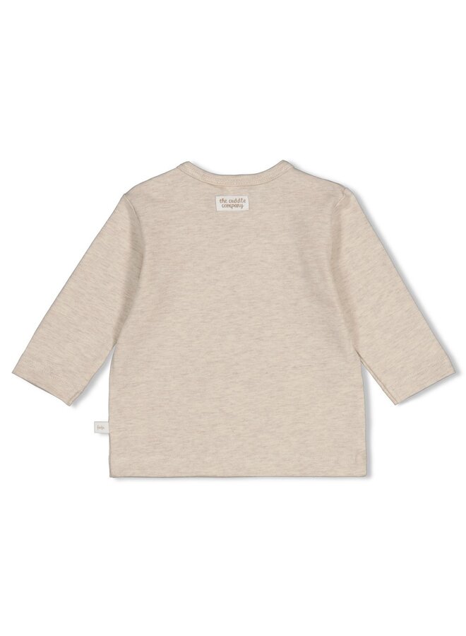 Feetje - Longsleeve - The cuddle company - Taupe melange