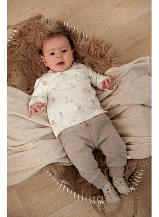 Feetje - Longsleeve AOP - The cuddle company - Offwhite