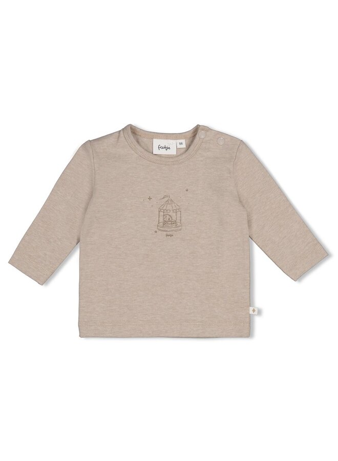 Feetje - Longsleeve - The cuddle company - Bruin melange