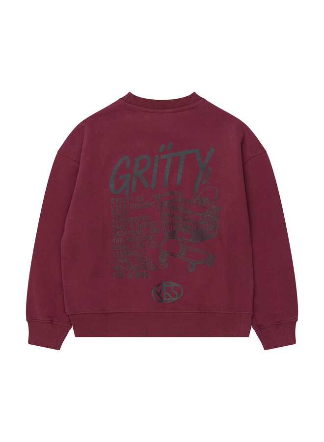 The New - Viggo oversized sweatshirt - Burgundy