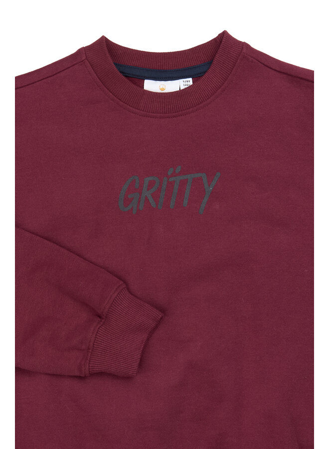 The New - Viggo oversized sweatshirt - Burgundy