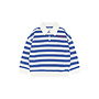 The New - Vidar oversized polo sweatshirt - Mazarine blue striped
