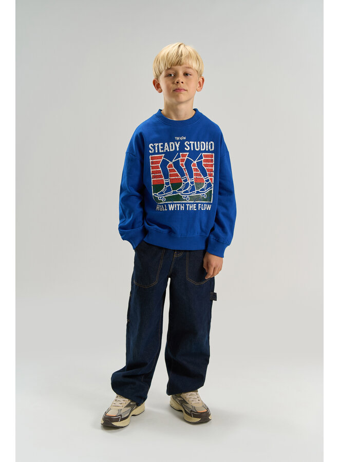 The New - Vern oversized sweatshirt - Mazarine blue