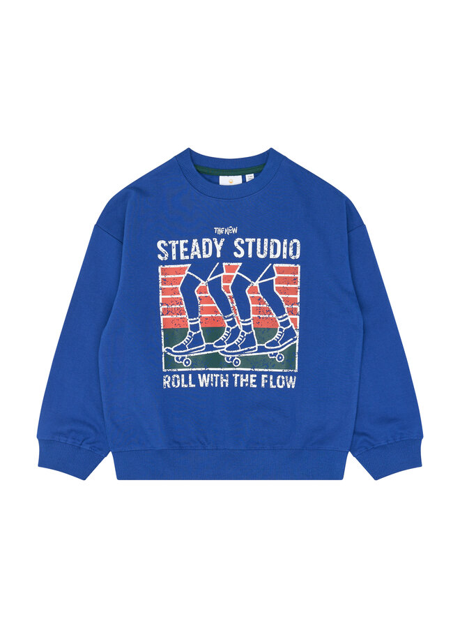 Vern oversized sweatshirt - Mazarine blue