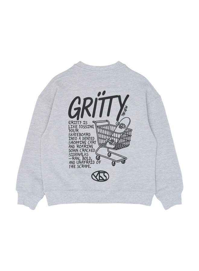 The New - Viggo oversized sweatshirt - Light grey melange