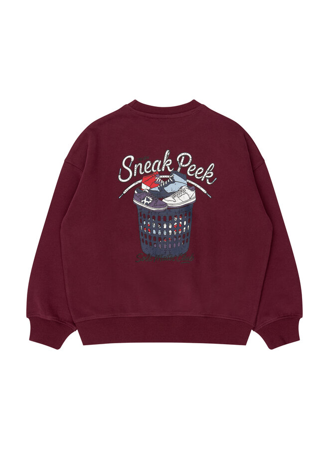 The New - Vitalio oversized sweatshirt - Burgundy