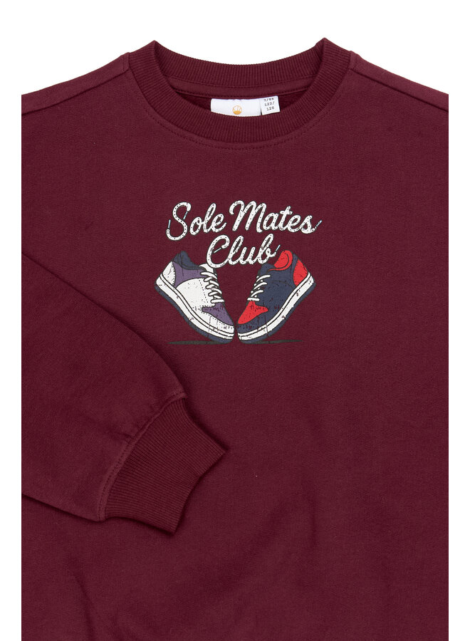 The New - Vitalio oversized sweatshirt - Burgundy