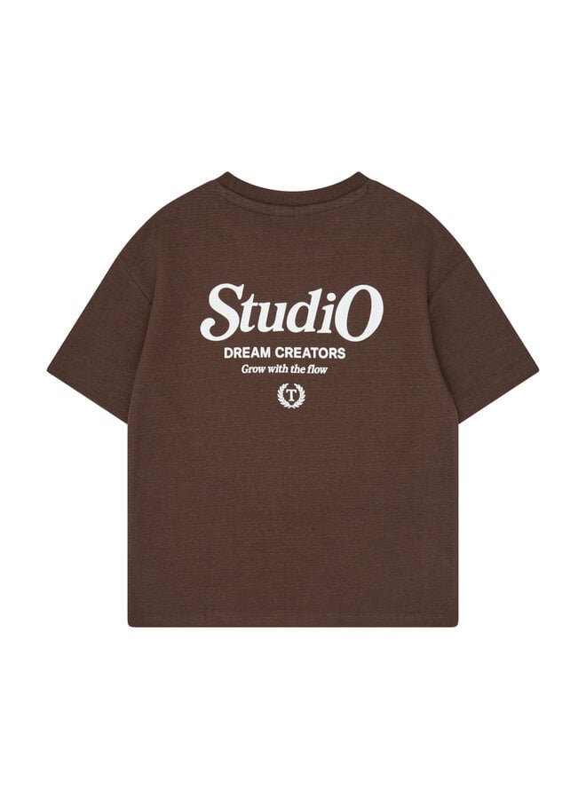 The New - Varl oversized tee - Chestnut