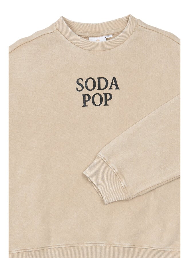 The New - Valente oversized sweatshirt - Humus