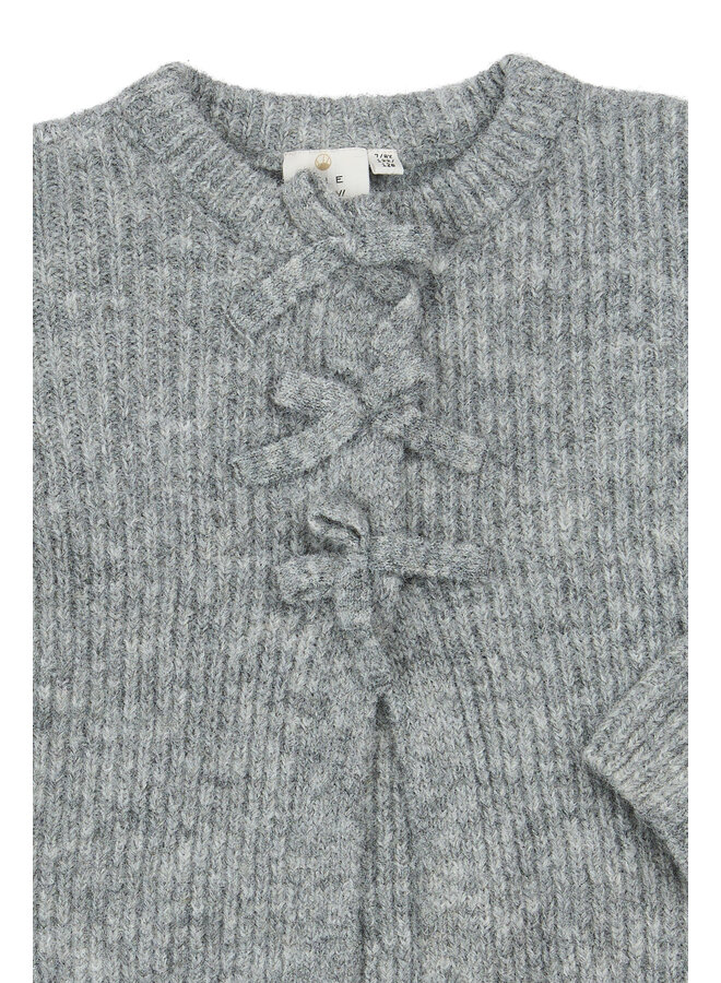 The New - Valencia knit cardigan - Light grey melange