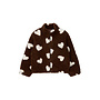 The New - Unita oversized teddy jacket - Chestnut AOP