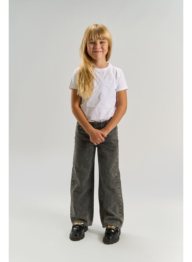 The New - Lissabon wide fit jeans - Medium grey denim