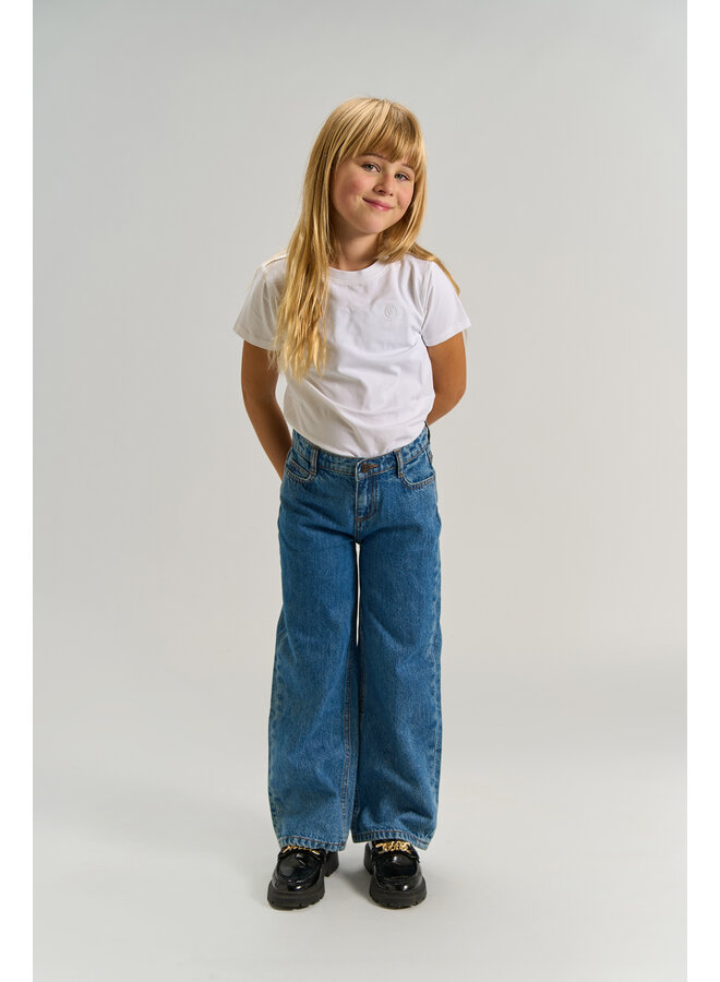 The New - Lissabon wide fit jeans - Medium blue denim