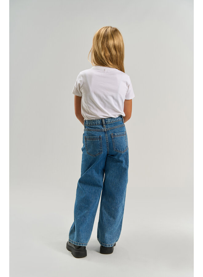 The New - Lissabon wide fit jeans - Medium blue denim
