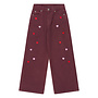 The New - Valentine wide fit jeans - Burgundy emb