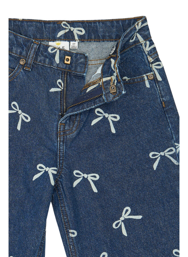 The New - Virginia wide fit jeans - Medium blue denim AOP