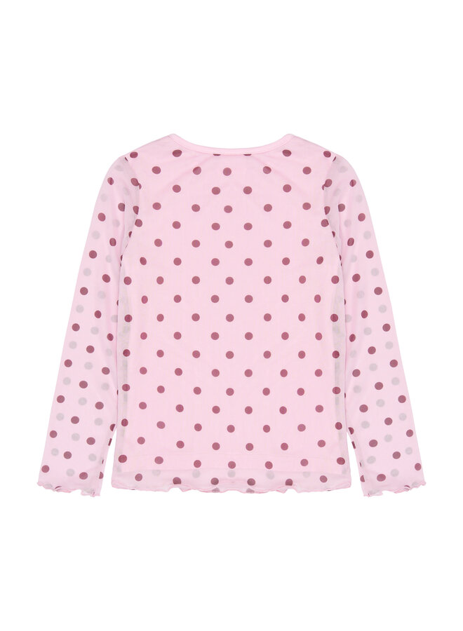 The New - Vandelia mesh tee - Pink lavender AOP