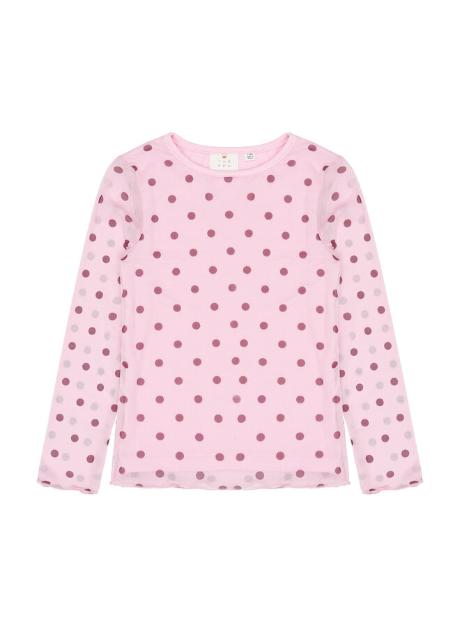 Vandelia mesh tee - Pink lavender AOP
