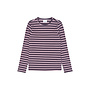 The New - Moore rib tee - Sweet grape striped