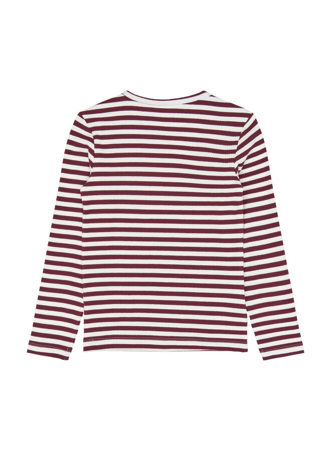 The New - Moore rib tee - Gardenia striped