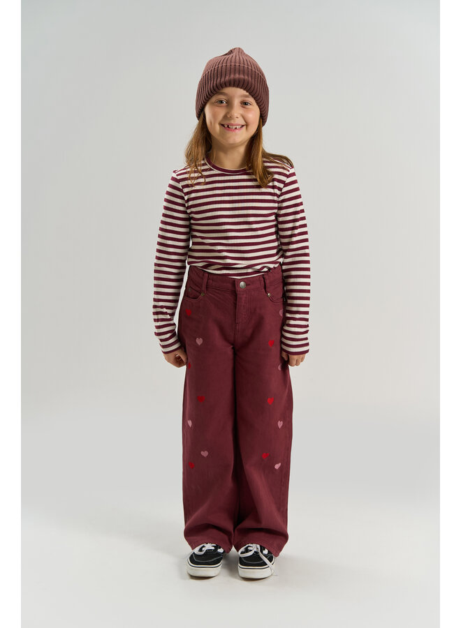 The New - Moore rib tee - Gardenia striped