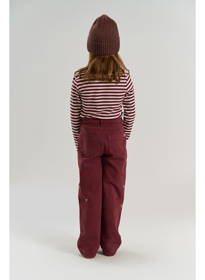 The New - Moore rib tee - Gardenia striped