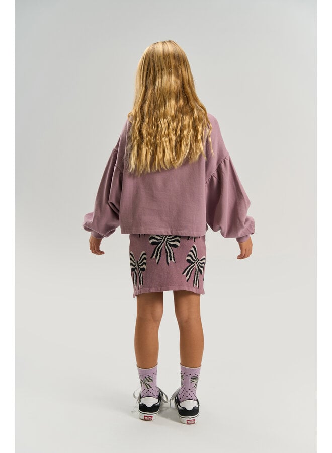 The New - Venus short oversized sweatshirt - Elderberry