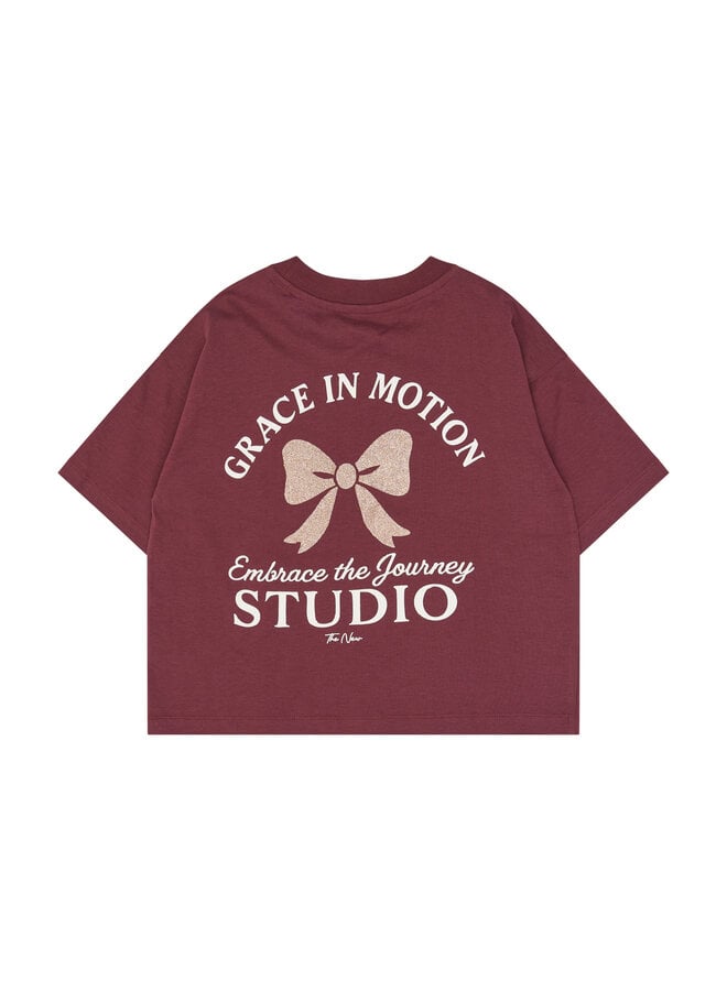 The New - Violetta oversized tee - Burgundy