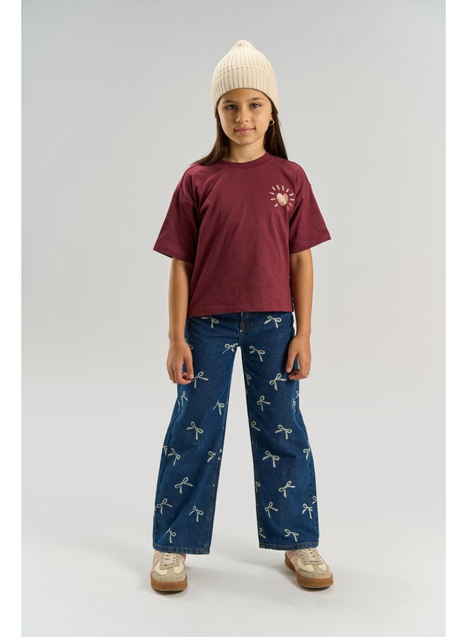 The New - Violetta oversized tee - Burgundy