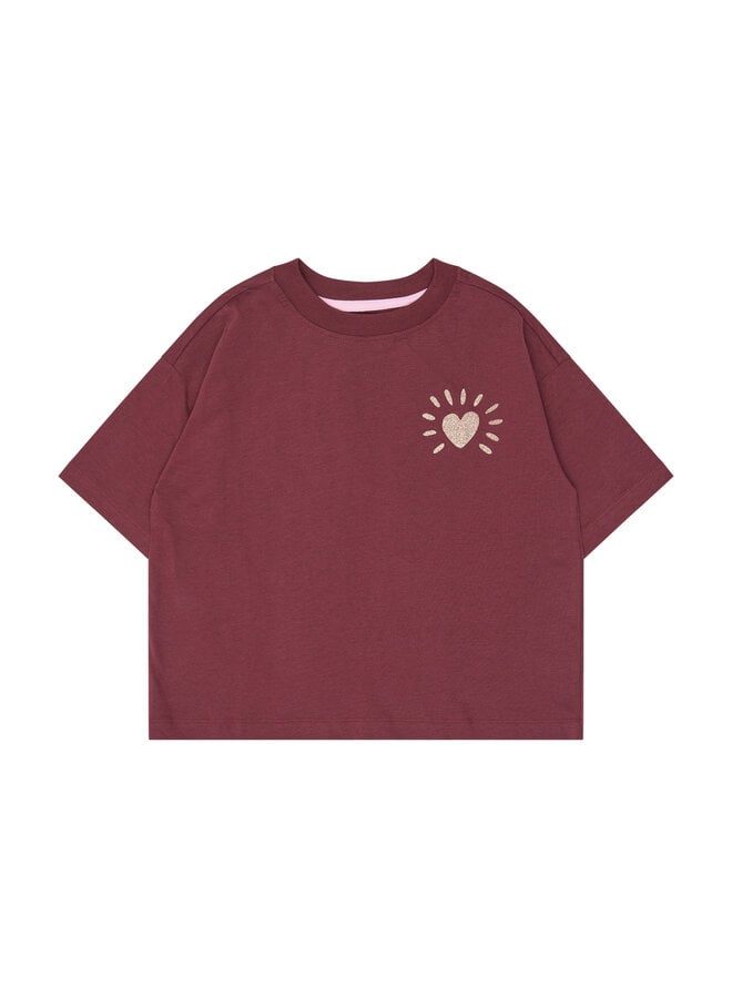 The New - Violetta oversized tee - Burgundy