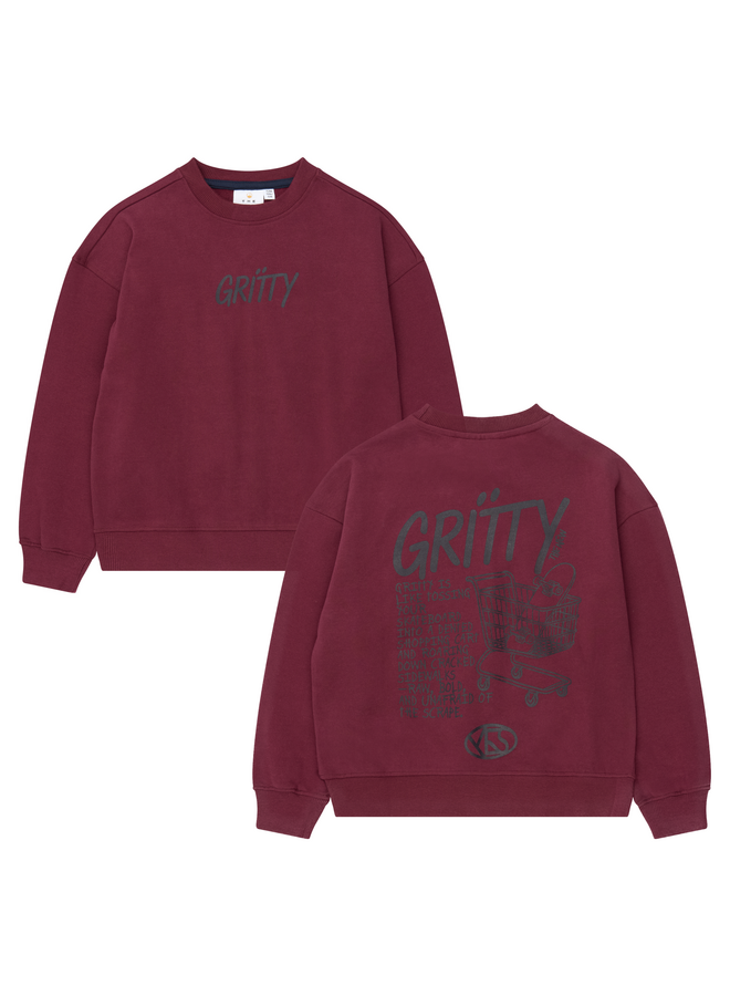 The New - Viggo oversized sweatshirt - Burgundy