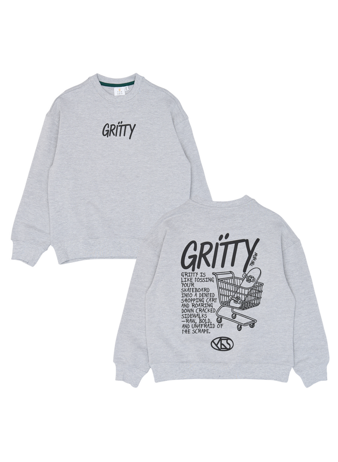 The New - Viggo oversized sweatshirt - Light grey melange