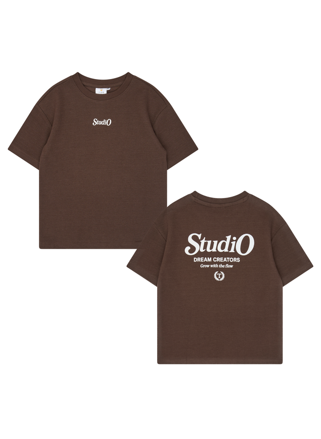 Varl oversized tee - Chestnut