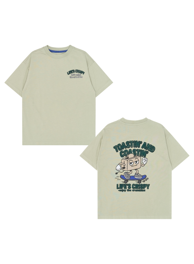 Vilmar oversized tee - Mineral gray