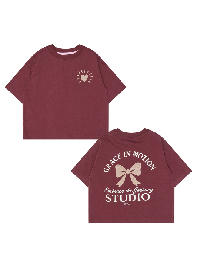 Violetta oversized tee - Burgundy