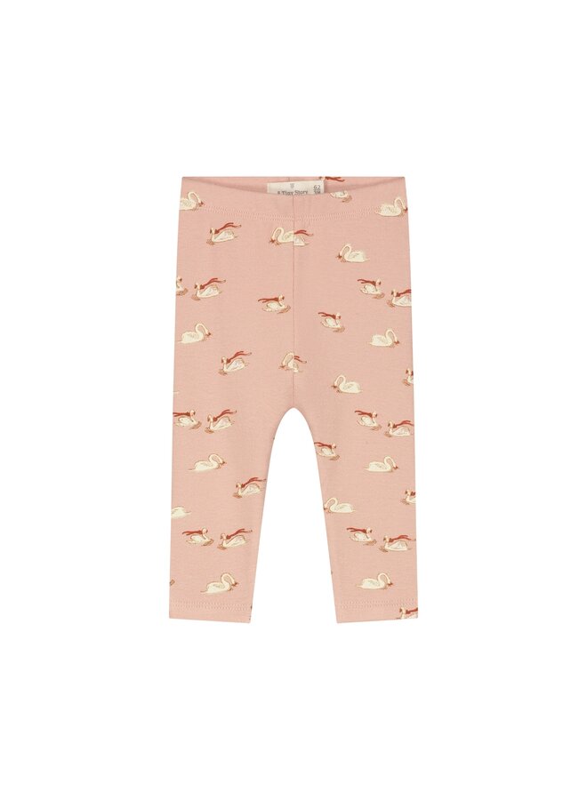 A Tiny Story - Baby pants swan - Old pink
