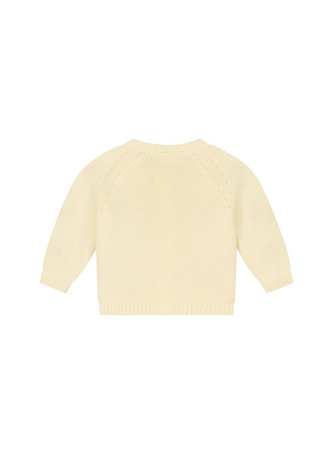 A Tiny Story - Baby cardigan flower - Ivory