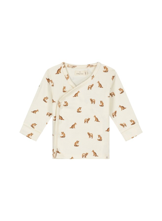 A Tiny Story - Baby t-shirt long sleeve fox - Ivory