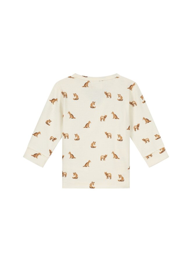 A Tiny Story - Baby t-shirt long sleeve fox - Ivory
