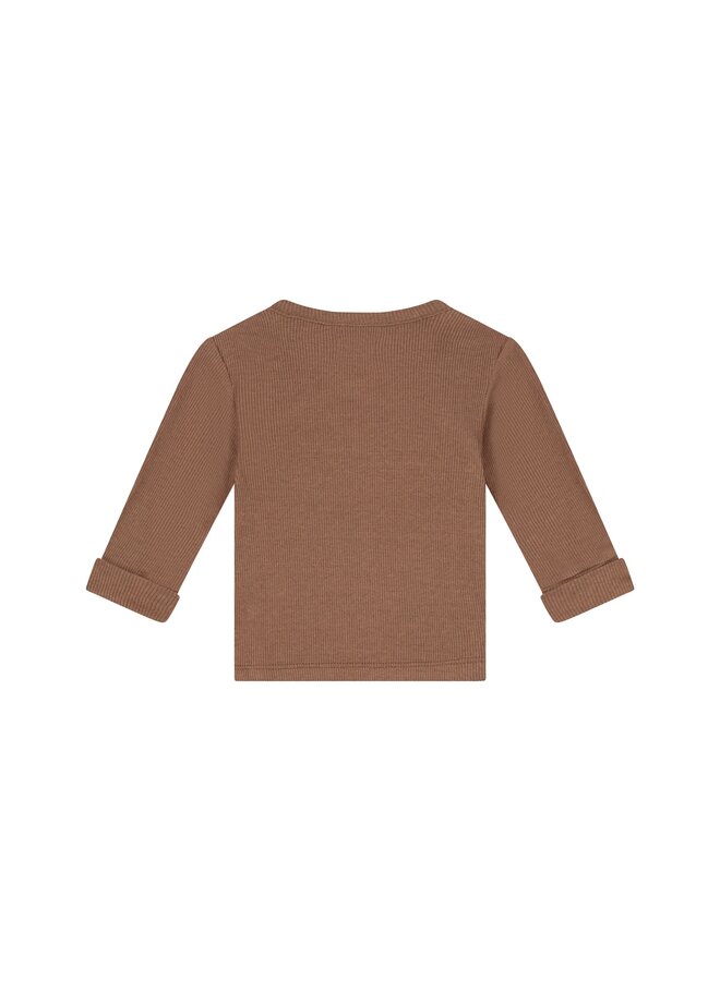 A Tiny Story - Baby t-shirt long sleeve - Coffee