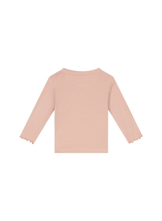 A Tiny Story - Baby t-shirt long sleeve rib - Old pink