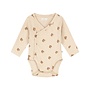 A Tiny Story - Baby romper long sleeve squirrel - Beige melange