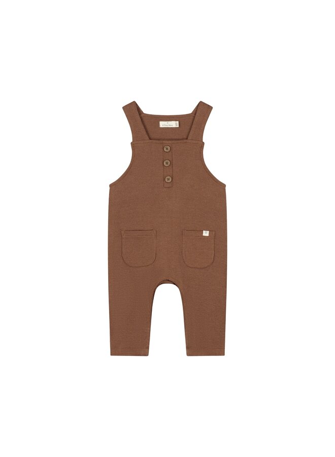A Tiny Story - Baby dungaree - Coffee
