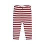 A Tiny Story - Baby pants stripes - Dark red
