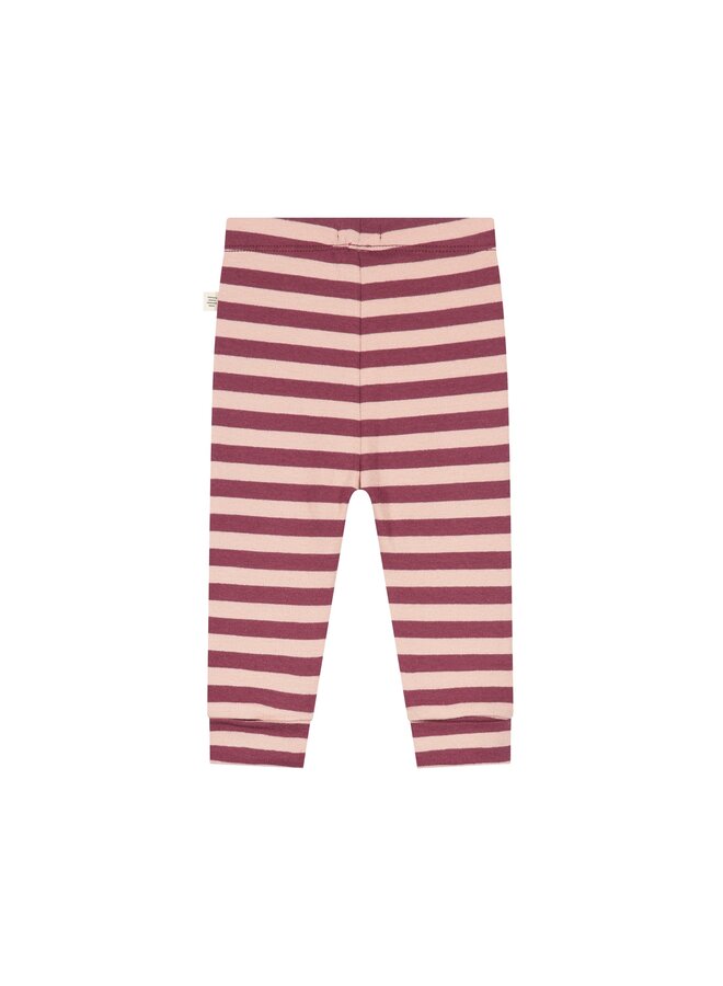 A Tiny Story - Baby pants stripes - Dark red