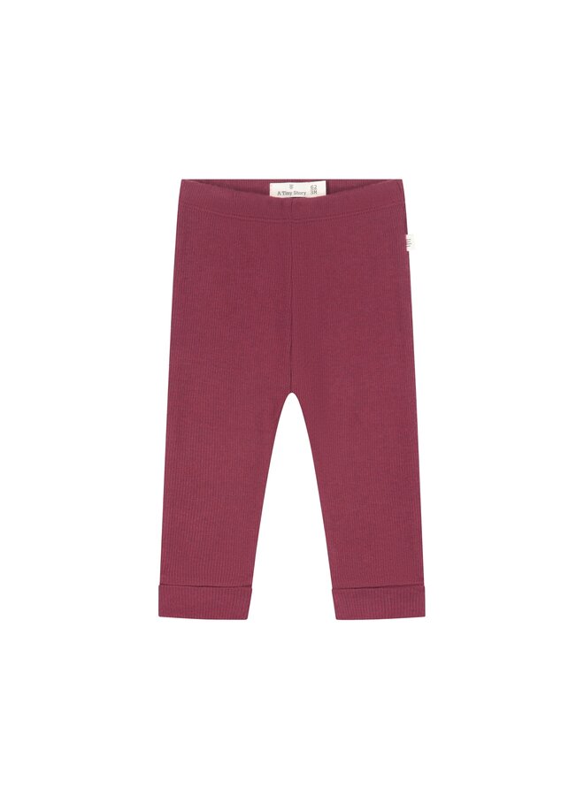 A Tiny Story - Baby pants rib - Dark red