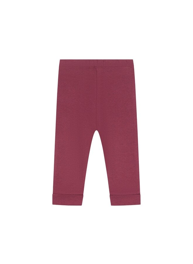A Tiny Story - Baby pants rib - Dark red