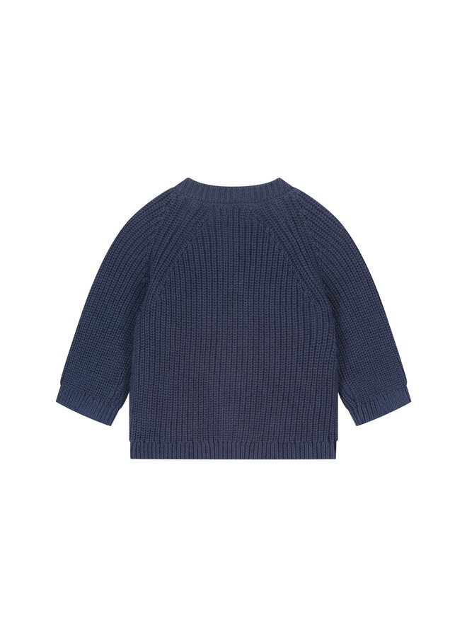 A Tiny Story - Baby cardigan - Dark blue